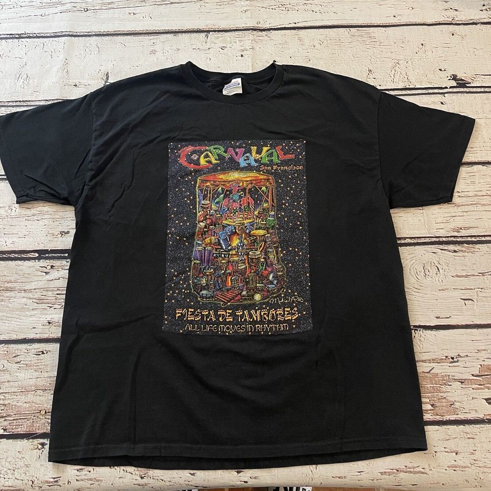 Vintage Carnaval Festival San Francisco T Shirt Size XL Fiesta De Tambores